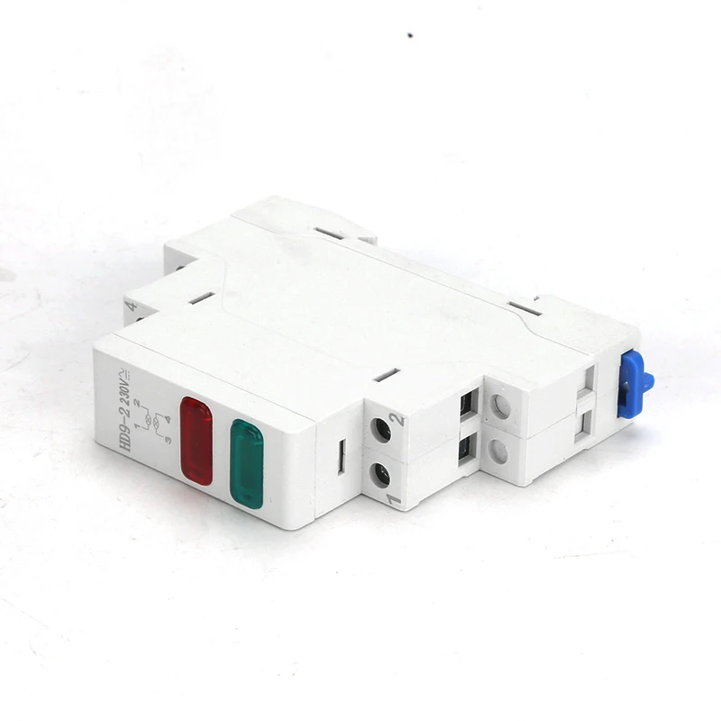 HD9 DIN Rail Mount LED Signal Lamp Series 9mm 18mm 220V Indicating Pilot Lights Red Blue Yellow Green Power Signal Light