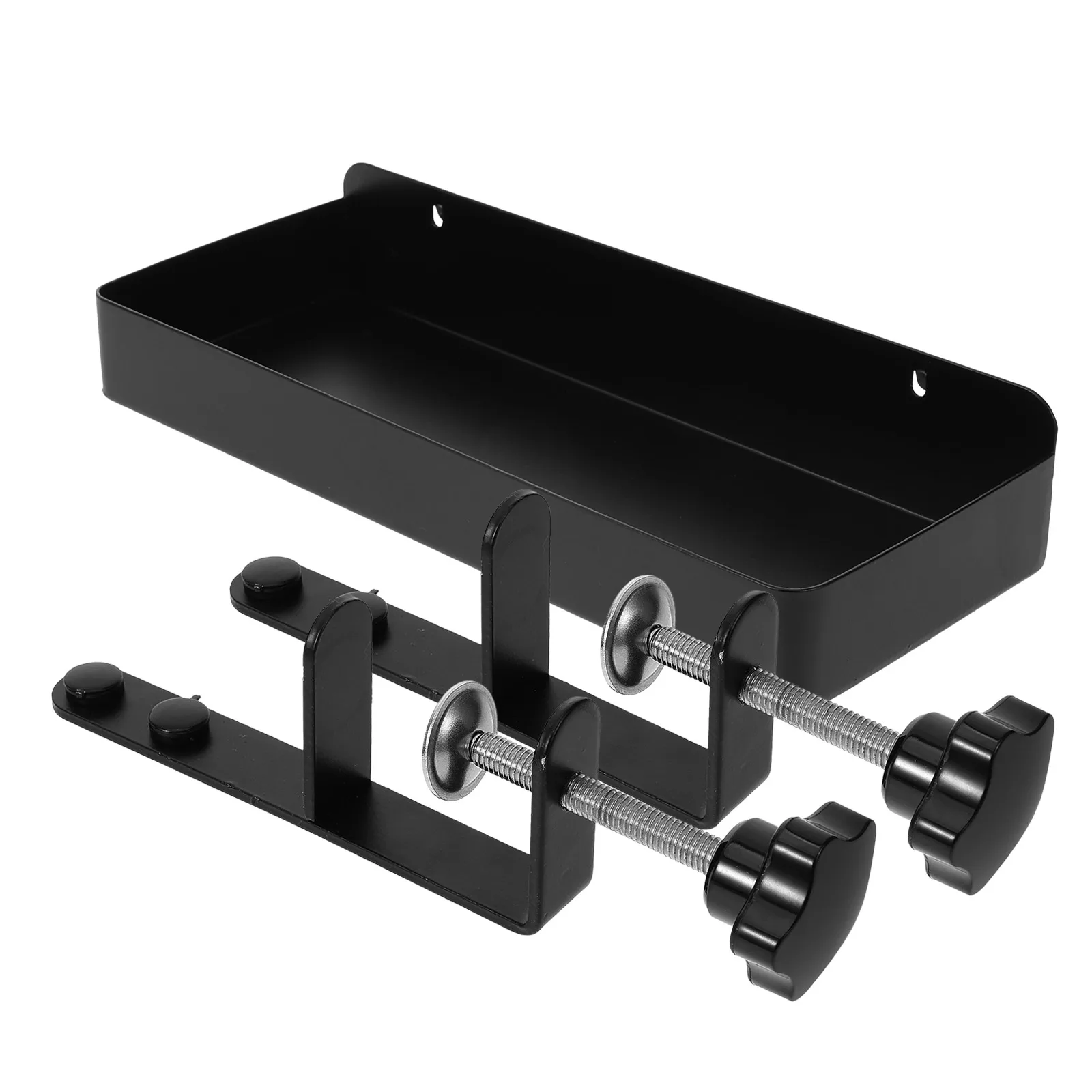 

1 set Pegboard Organizer Black Storage Box Desk Shelf Holder Clamp Pegboard Organizer Accessories Storage Box Tool Room Garden
