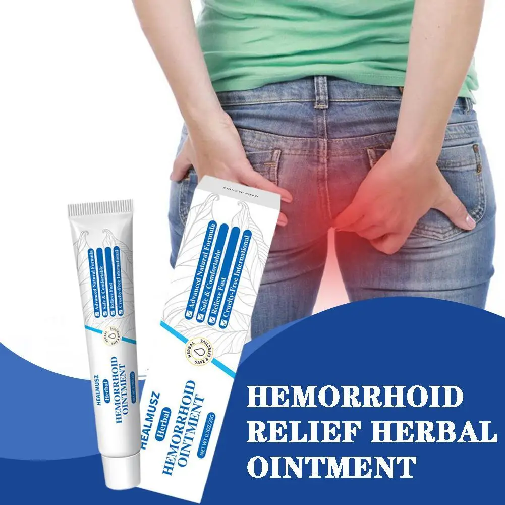 

20G Herbal Hemorrhoid Ointment Treat Anal Fissure Bleeding Relieve Hemorrhoid Pain External Bacteriostatic Cream Health Care