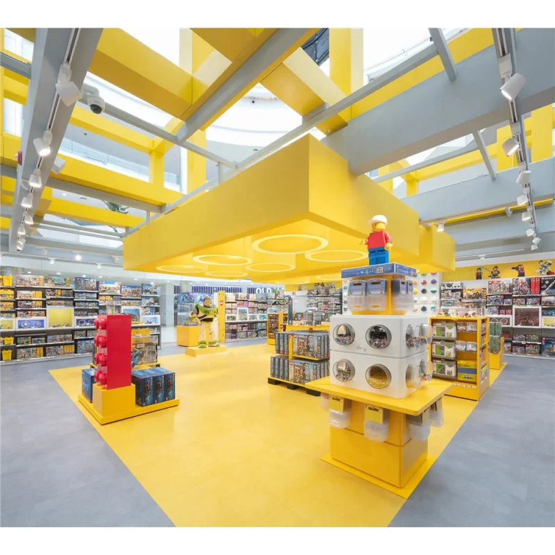 

Customize.Modern Toy Shop Wooden Floor Shelving Unit Rack Stand Showroom Furniture Store Fixture Retail Store Toys