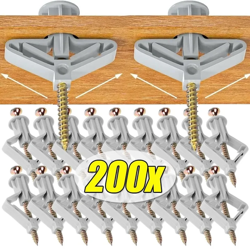 Plasterboard Expansion Screw Tube Self-Drilling Drywall Anchor Bolt Fasteners Pipe Gypsum Board Anchors Fixed Kits Hardware Tool