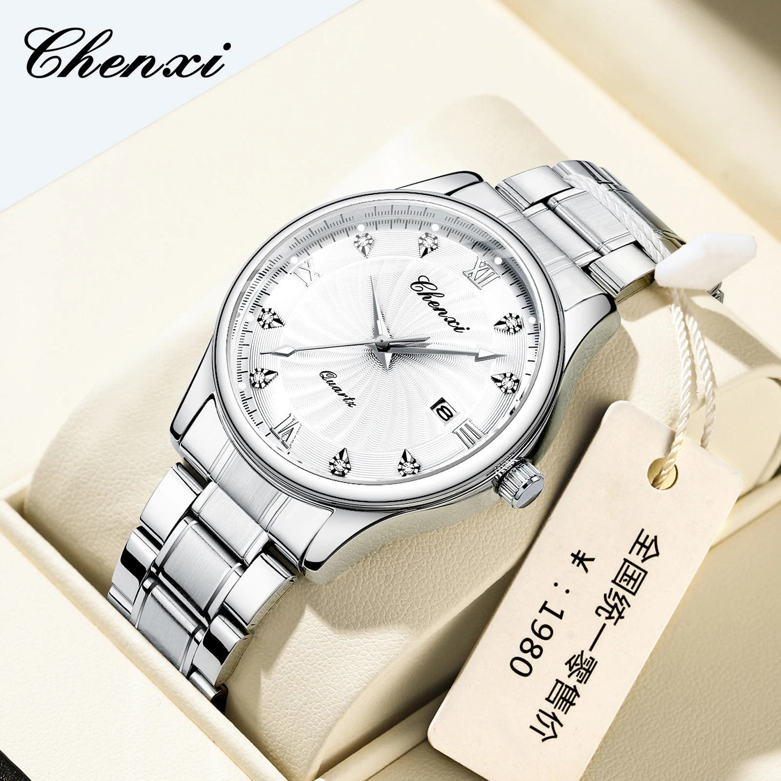 

CHENXI 012, роскошные мужские простые стальные часы, модные оригинальные брендовые деловые мужские кварцевые часы, reloj hombre relojes para hombres