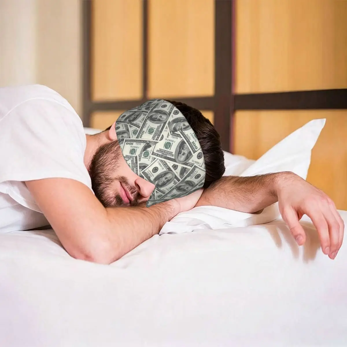 Rich Money Novelty Dollars sleep mask Light Blocking Portable Eye Cover for Girls Boys Travel Party Gift Eyeshade eyepatch view 6