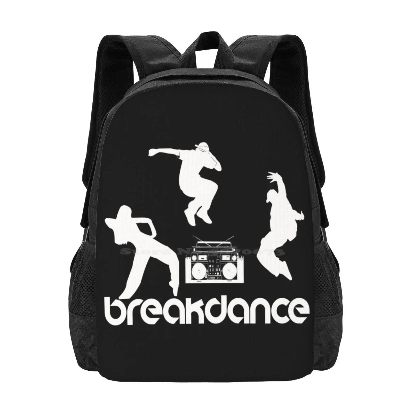 Breakdance Hot Sale Backpack Fashion Bags Breakdancing Breakdancer Music Pop Hip Hop Hiphop Rapper Beatboxing Breaker Bboy B