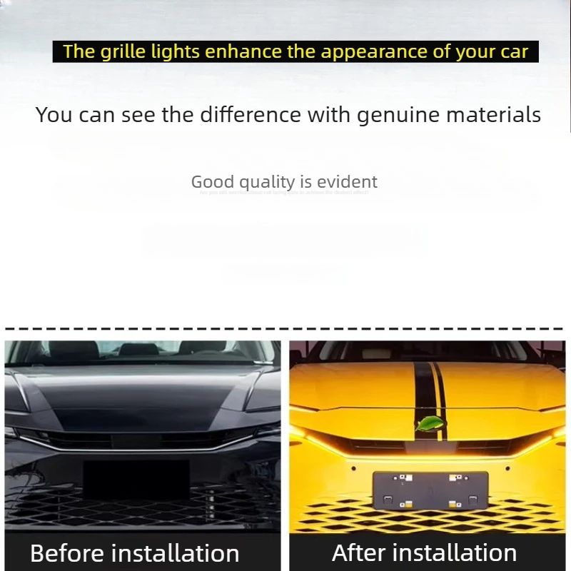 LED Through Light Front Grille for Toyota Camry 9th Generation 2024 2025 Connection Light Flow Running Exterior Auto Accessory