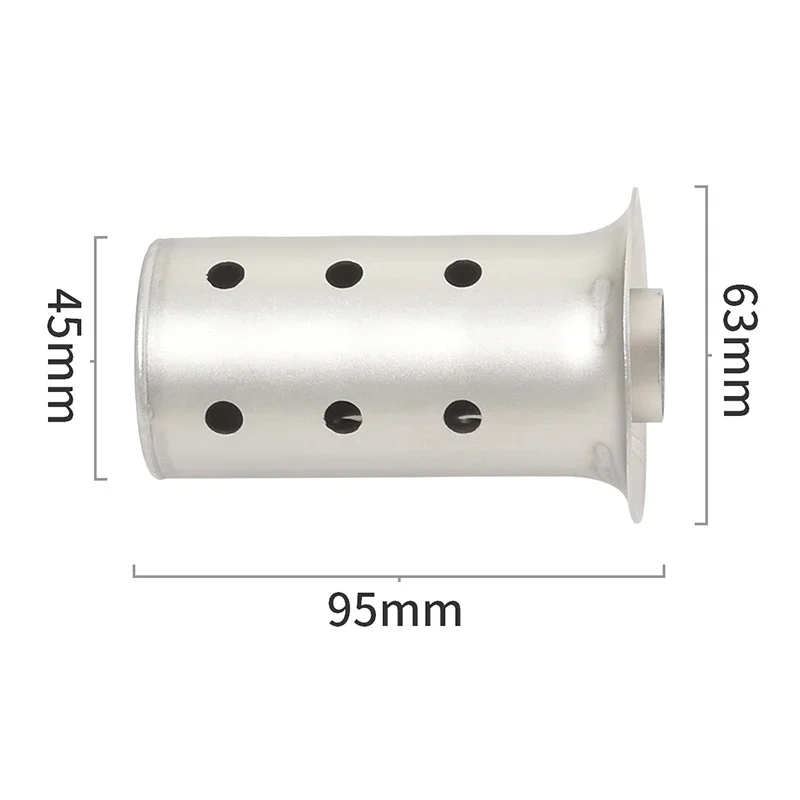 Motorcycle Exhaust Muffler System 51mm 60mm 63mm Universal Link Pipe DB Killer Eliminate Noise Reducer image 3