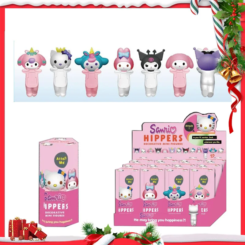 

Kawaii Hello Kitty Melody Blind Box Mini Figure Mystery Box Cute Dolls Car Phone Decoration Lucky Surprise Christmas Gifts