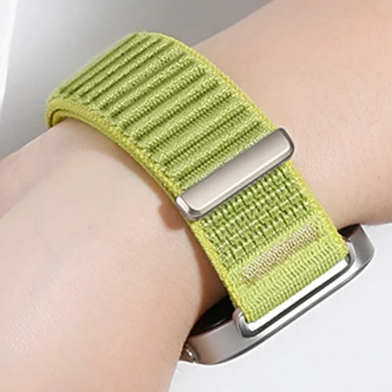 حزام حلقة من النايلون لساعة Huawei Watch Fit 4 Pro سوار معصم بديل رسمي لهاتف Huawei Fit 3 4/Fit 4 Pro حزام نايلون للرجال والنساء