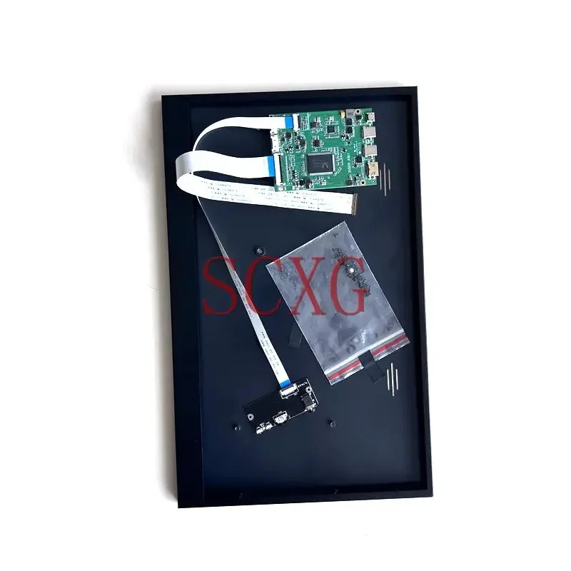 Fit B156XTN04 B156XTN03 Micro USB 2 TYPE-C EDP 30-pinowy kontroler płyta sterownicza + metalowa obudowa DIY Refit Kit Mini-HDMI 1366*768 15.6"