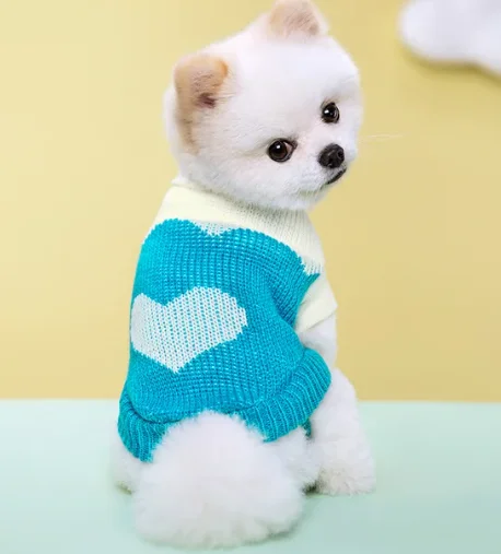 

Autumn Winter pet Knitted Sweater for Small Dog Cat Soft Cozy Warm Clothes Chihuahua Schnauzer Pet Turtleneck Costume Ropa Perro