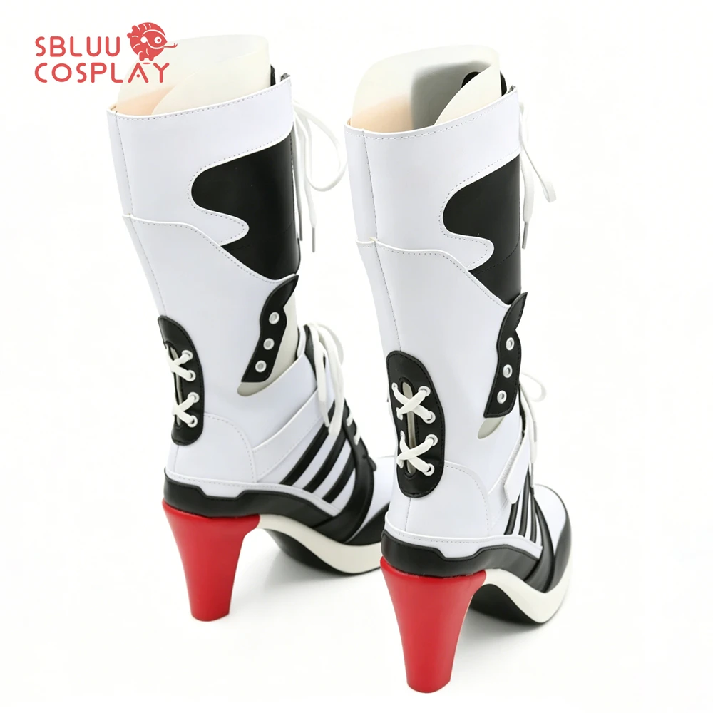 SBluuCosplay The Clown Princess Joker Cosplay Schuhe Stiefel High Heel Halloween Maßgeschneidert