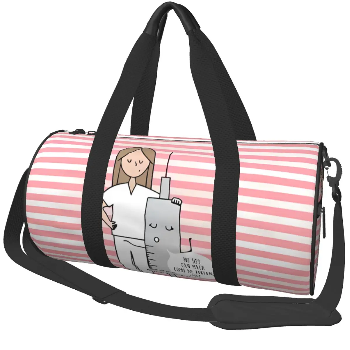 

Спортивная сумка для медсестер Enfermera En Apuros, дорожная сумка для спортзала в стиле аниме с отделением для обуви, милые сумки-тоуты, мужская водонепроницаемая сумка для фитнеса на заказ