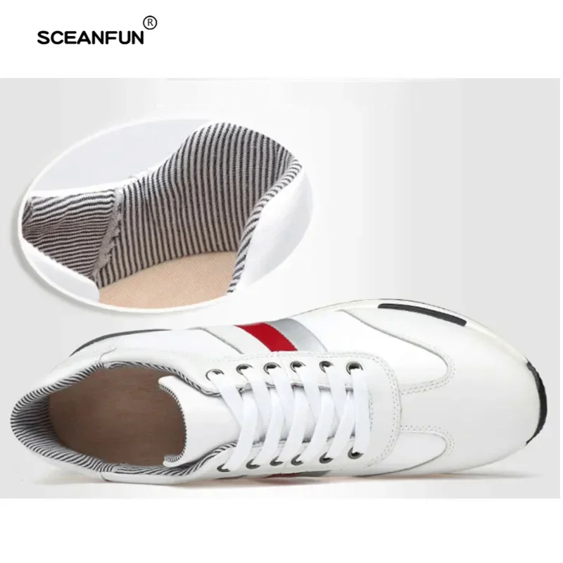 Summer mesh men sneakers breathable elevator shoes invisible height increasing work shoes Man 6cm 8cm sport casual height shoes