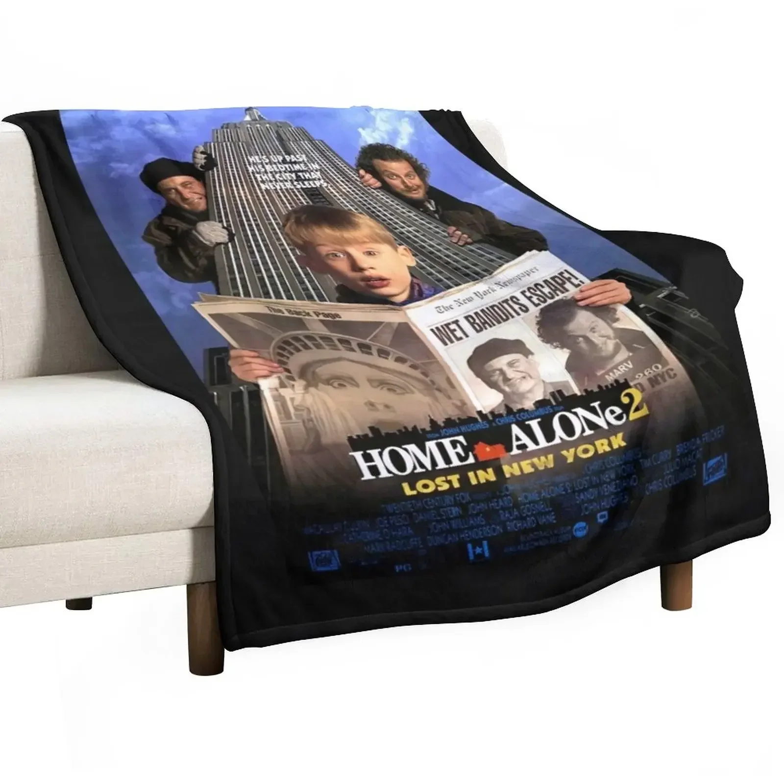 

Home Alone 2 Throw Blanket Heavy Quilt Soft Flannel Fabric Blankets