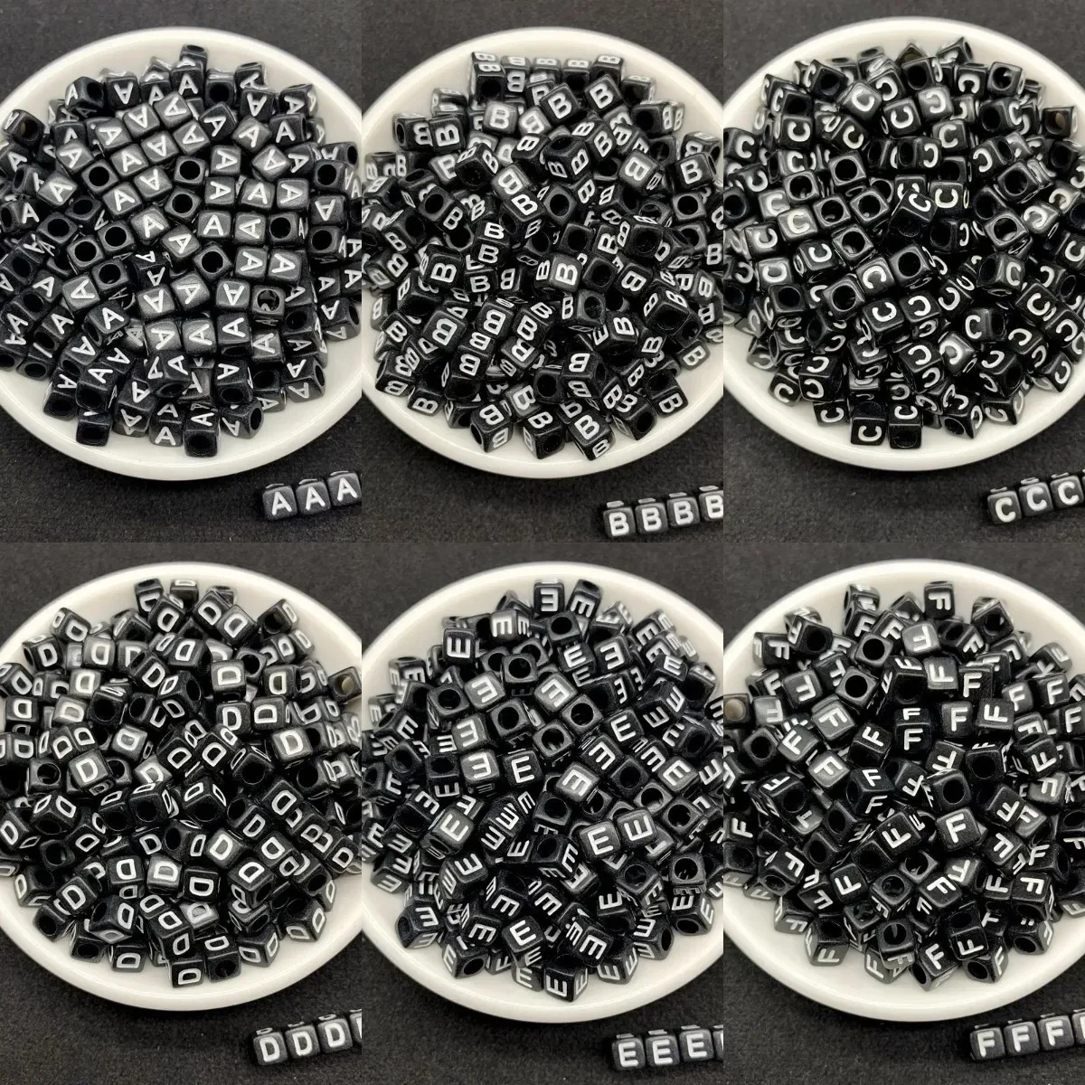 

100-500 шт., акриловые бусины для бижутерии