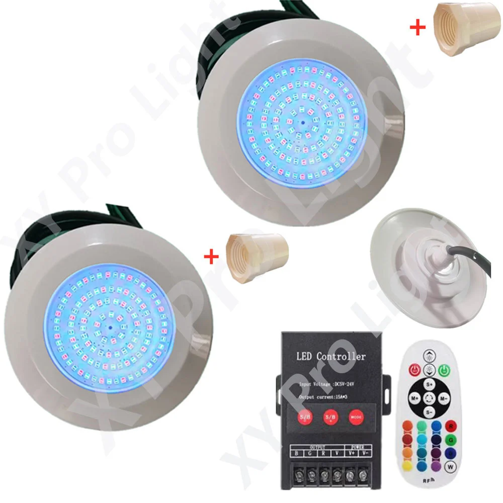 rgb led pool light com controle bluetooth e app cenas subaquaticas holofotes interiores e exteriores fontes e paisagens dc12v 12w 01