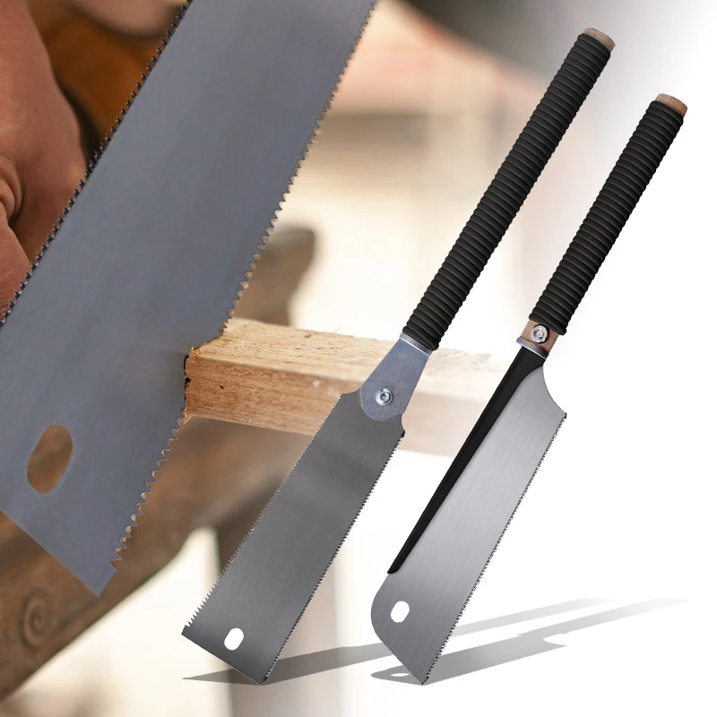 

Japanese Pull Saw SK5 Steel Hand Saw with 9.3 Inch Flexible Blades of 6-10/17 TPI Double Edge Flush Cut Saw for Cut Wood