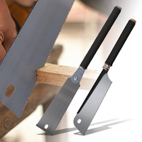 Japanese Pull Saw SK5 Steel Hand Saw with 9.3 Inch Flexible Blades of 6-10/17 TPI Double Edge Flush Cut Saw for Cut Wood