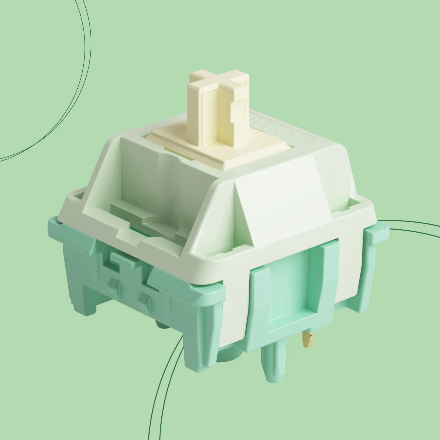 Akko Cilantro Tactile Switches Deep Clack Early Bump 58gf Tactile Force 3.5mm Travel  5 Pin Pre-lubed for Mechanical Keyboard