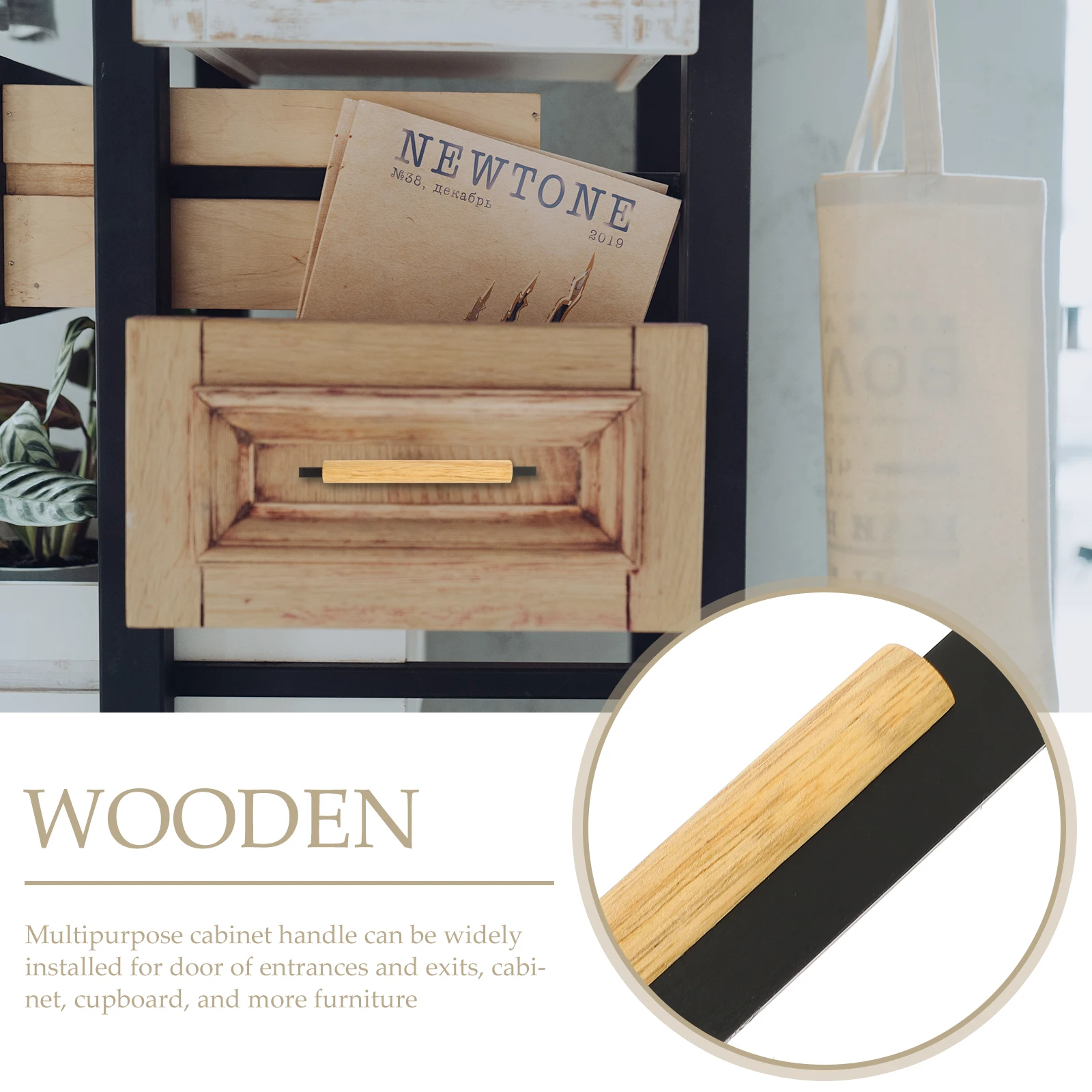 

Wood Aluminum Alloy Cabinet Pull Handle Drawer Cupboard Door Hardware Long Modern Kitchen Closet Drawer Pulls Handles For
