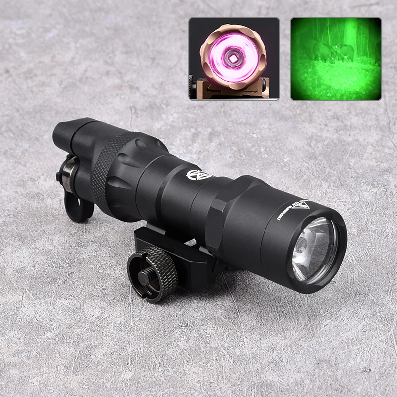 Tactical WADSN M300 M300B IR Version Light Flashlight Dual Function Tail Mini LED Scout Weapon Hunting Lantern Fit 20mm Rail