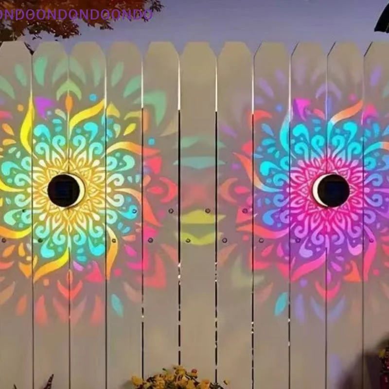 4個入り、太陽光発電式マンダラ模様の壁掛けライト。自動点灯・ - Outdoor Lighting Dusk To Dawn のレビューと価格