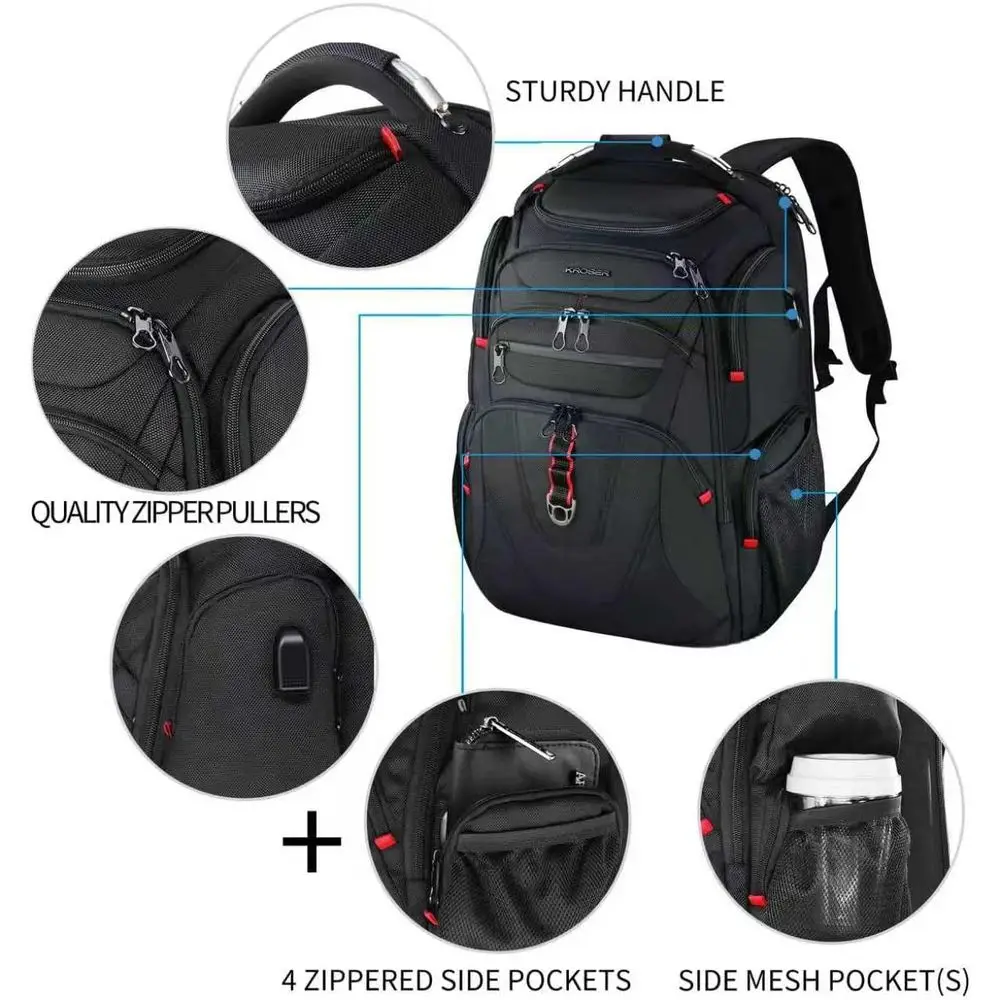 KROSER TSA riendly Travel Laptop Backpack 17.3 inch XL Computer Backpack Water-Repellent College Daypack BusinBackpack with RID