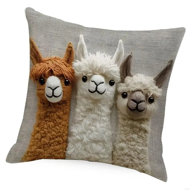  Alpacas Bedding Cover Sustainable Linen Fabric Modern Interior Designs