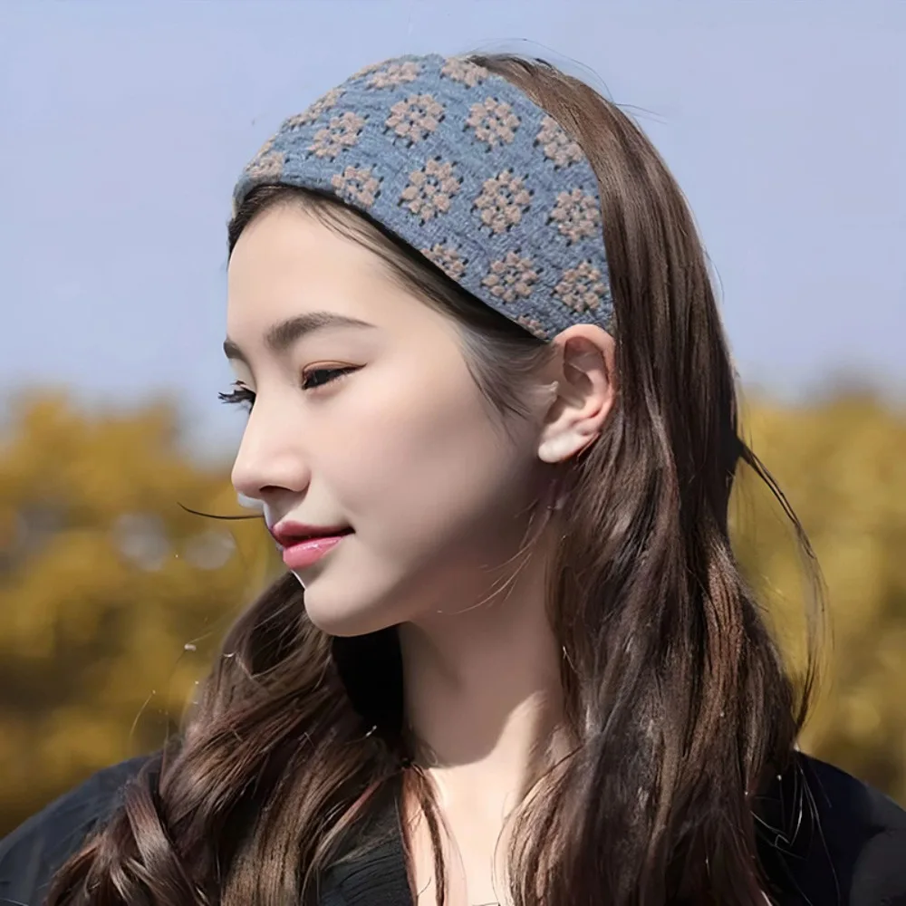 

Trendy Mesh Wide Hairband Floral Korean Style Lace Headband Non-slip Hair Accessories Women Hair Hoop Girls