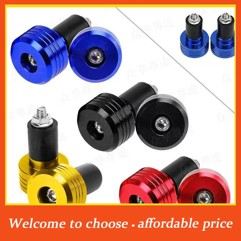 

[]Handlebar Balance Terminal Handlebar Grips Pair Of Universal Aluminum Alloy Motorcycle Grip Handlebar Ends Weight Balance Plug