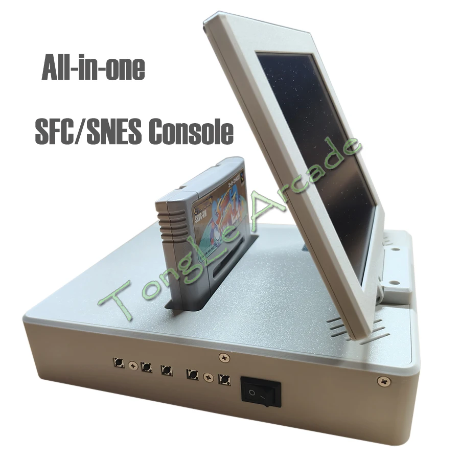 

All-in-one SFC / SNES Game Console, New DIY 3D Print, with 8 Inch 4:3 LCD Monitor, built-in speakers, Support Dual-screen Mode