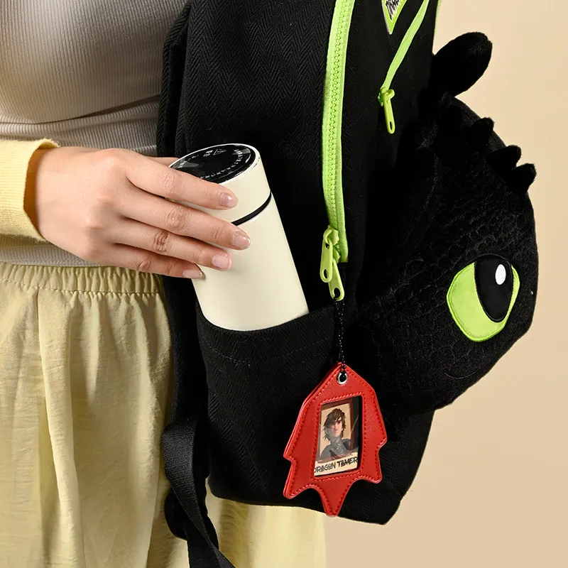 Potdemiel How To Train Your Dragon Toothless Backpack, Tim Bear School Bag, Large Capacity Student Rucksack Casual Travel Daypac view 3