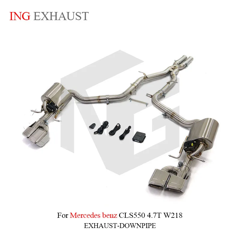 

ING SS304 Valve Catback for Mercedes BENZ AMG CLS550 4.7T W218 Engine Race Auto Muffler Performance Customize Exhaust System