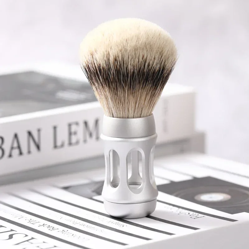 24mm 2026 Bandstand Matte Chrome Metal Handle Silvertip Hair Shaving Yaqi Brush For Boyfriend's Gift Flash Sale！