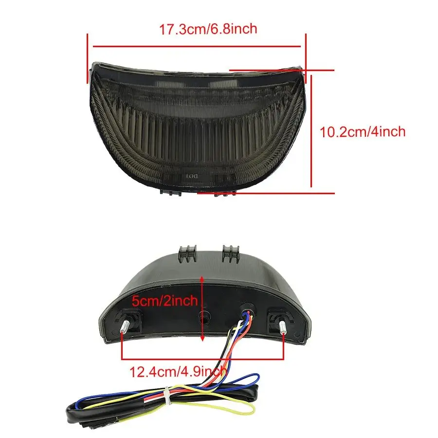 Motorcycle LED Rear Tail Light Brake Turn Signals Light for Honda CBR600RR CBR 600 RR F5 2003-2006 CBR1000RR 2004-2007 view 6