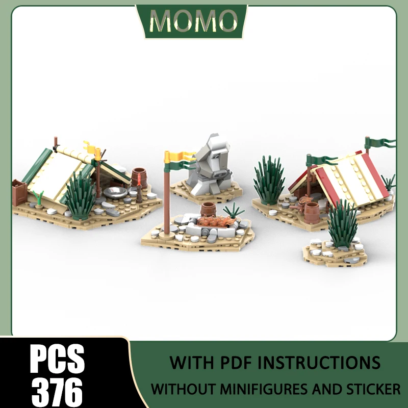 

Magic Rings Model Moc Building Bricks Camp Model Technology Blocks Gifts Famous Scene Christmas Toys DIY Assembly Holiday Toys