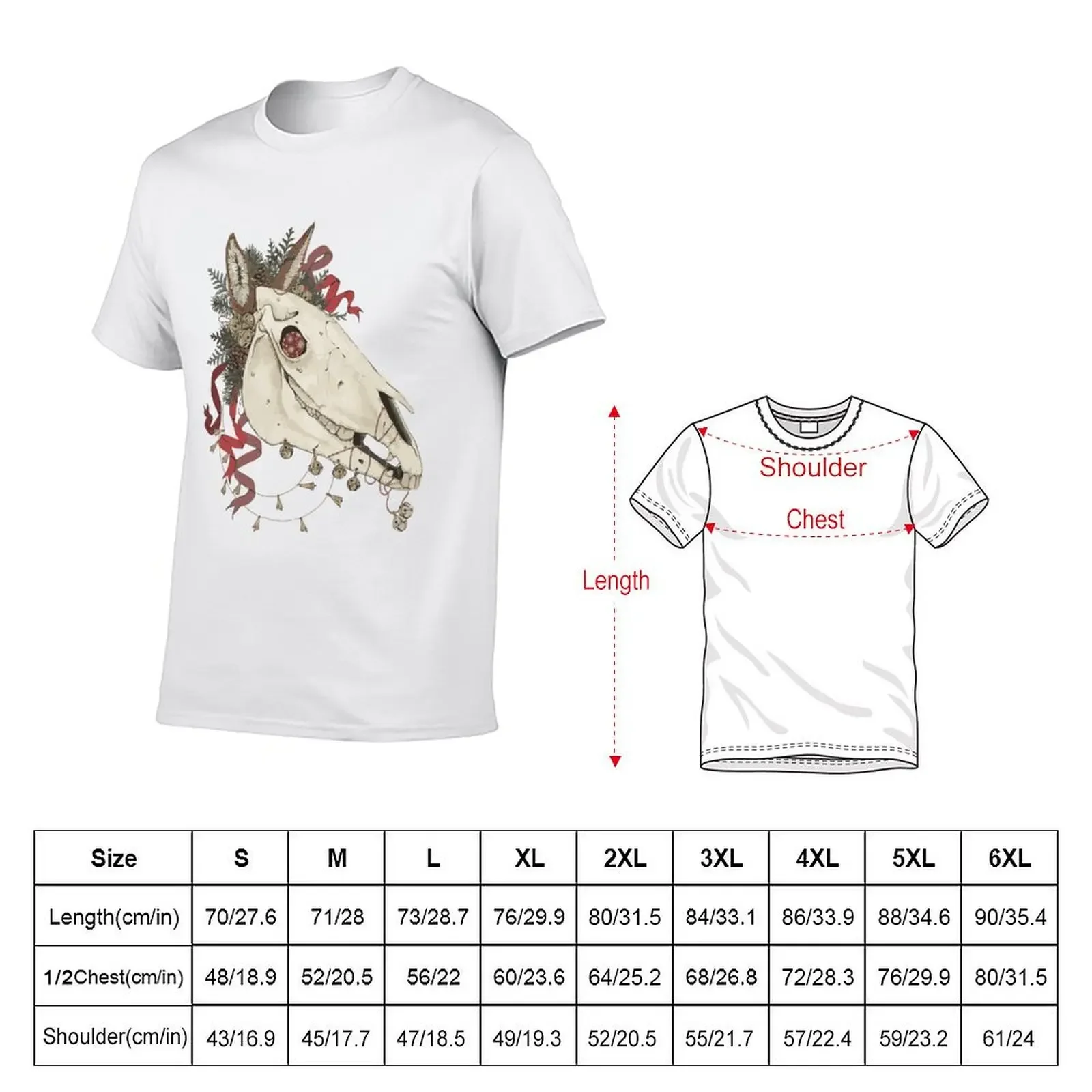 Mari Lwyd greeting T-shirt anime clothes quick drying t shirts for men graphic