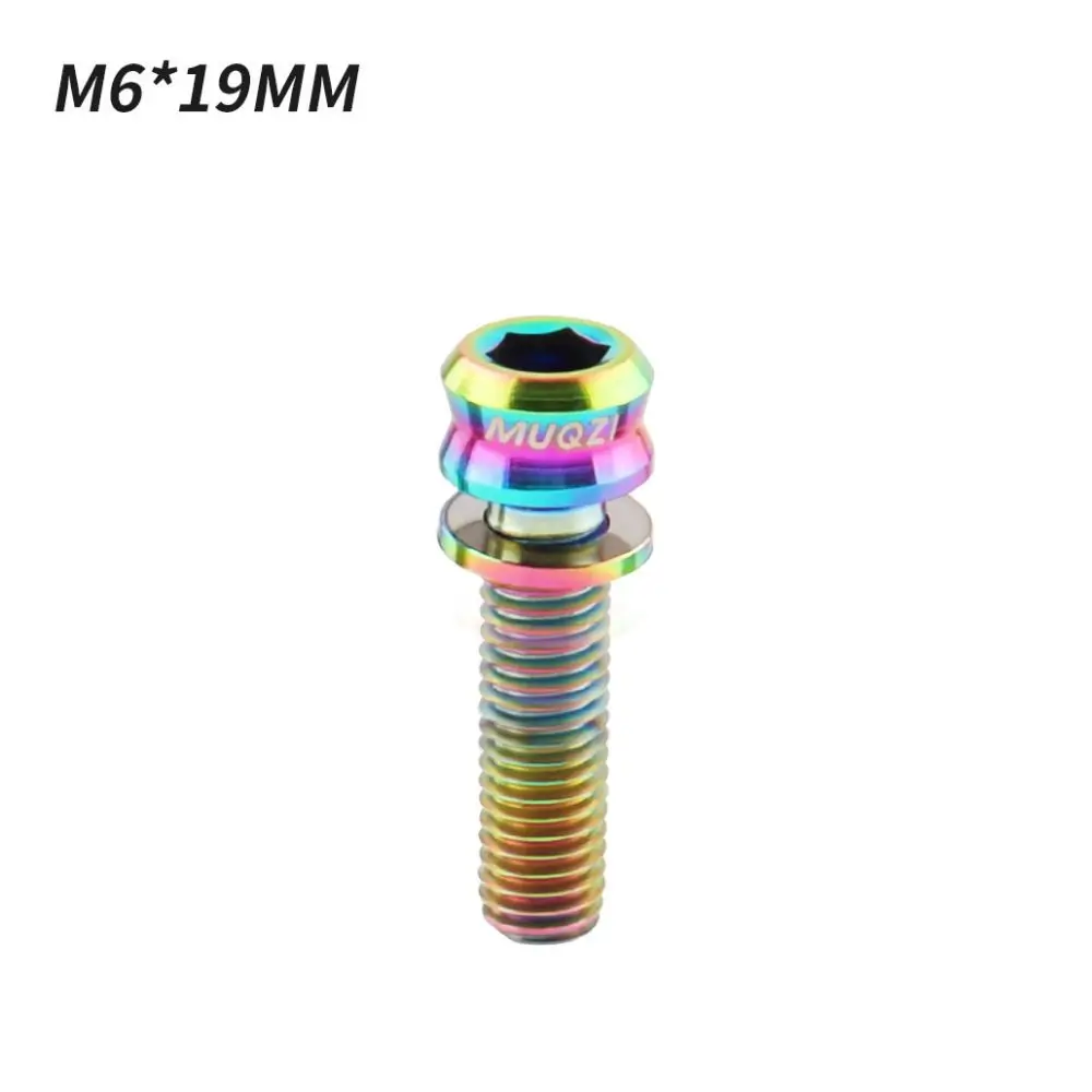 

Disc Brake Clamp Bicycle Handle Screw Disc Brake Seat M6 Disc Brake Clamp Screw 17/19mm Titanium Screw
