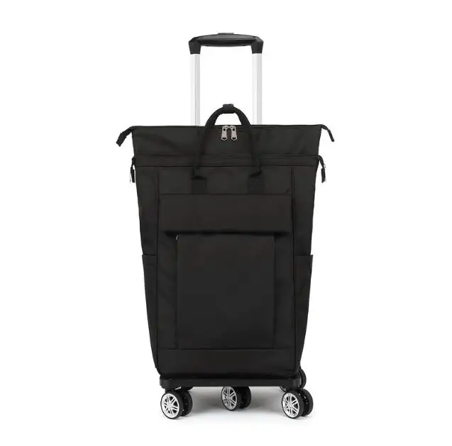 Waterproof new travel trolley bag short trip travel large capacity luggage bag spinner wheels folding 20 inch cloth travel Bag