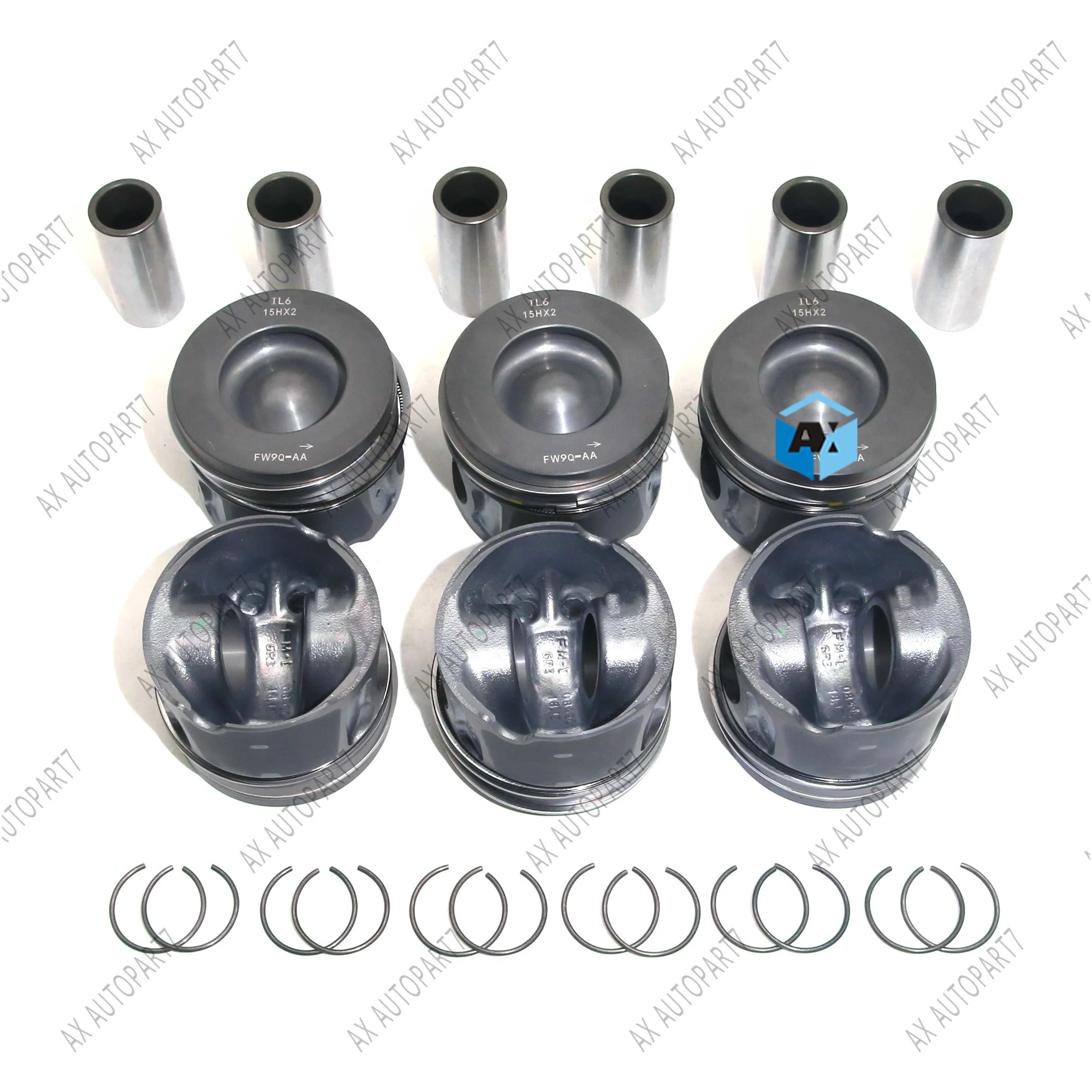 

2025 New 6-piece OEM Piston and Ring Set for Land Rover Discovery Jaguar Diesel 306DT 3.0 V6 Brand Direct Sale