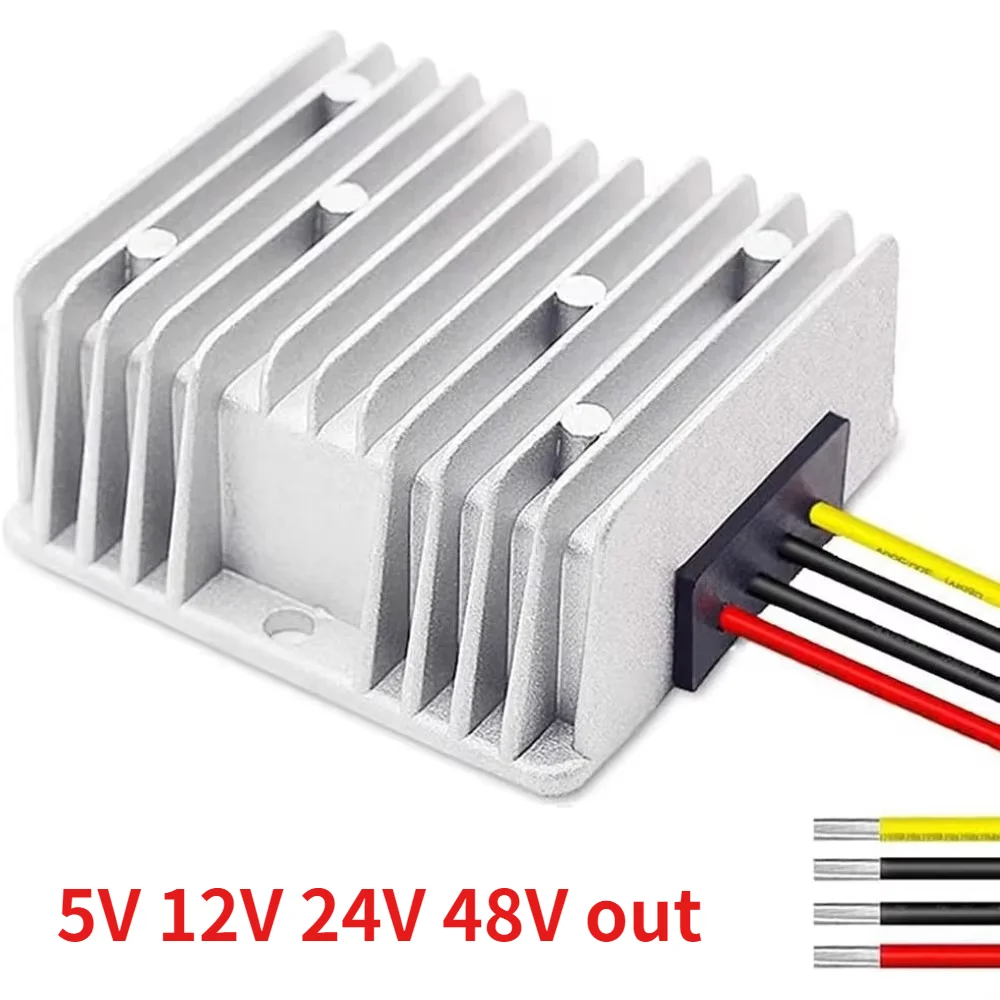 DC 12V Step Up to 24V Converter 5A Voltage Regulator Power Converter Waterproof Module Reducer for Golf Cart Club Car LED Light