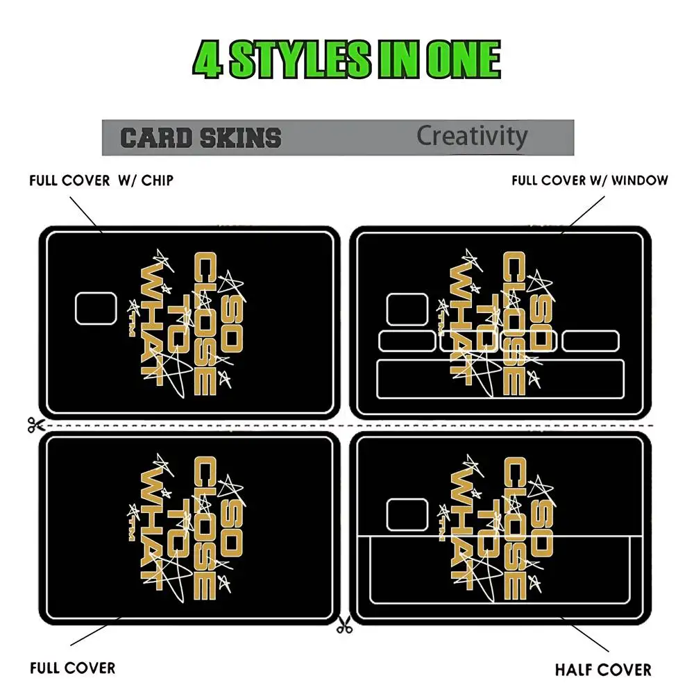 T-Tate قريب جدًا لماذا ملصقات M-McRae لخصم الائتمان وبطاقة شحن البنك والحافلة المترو ملصق مضاد للمياه ديكور مائي #2