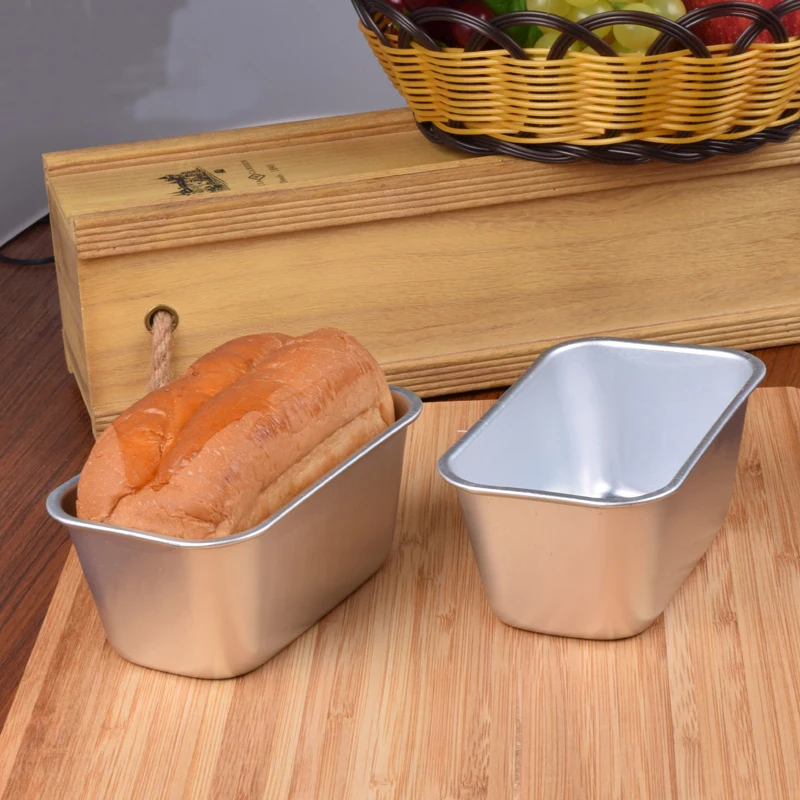 Baking Mold Aluminium Rectangle Cake Tin Baking Dish Bakery Case Mould Cake Decorating Tools,5 Size For Choose