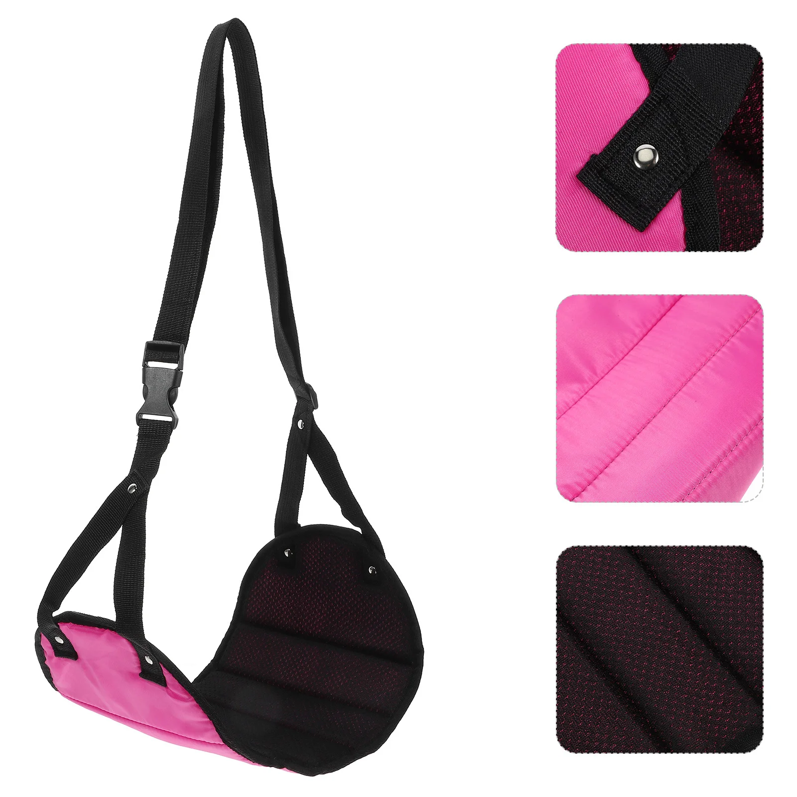 

Airplane Footrest Hammock Adjustable Footrest Hanging Foot Cushion Breathable for Flight Travel Use Travel Foot Rest