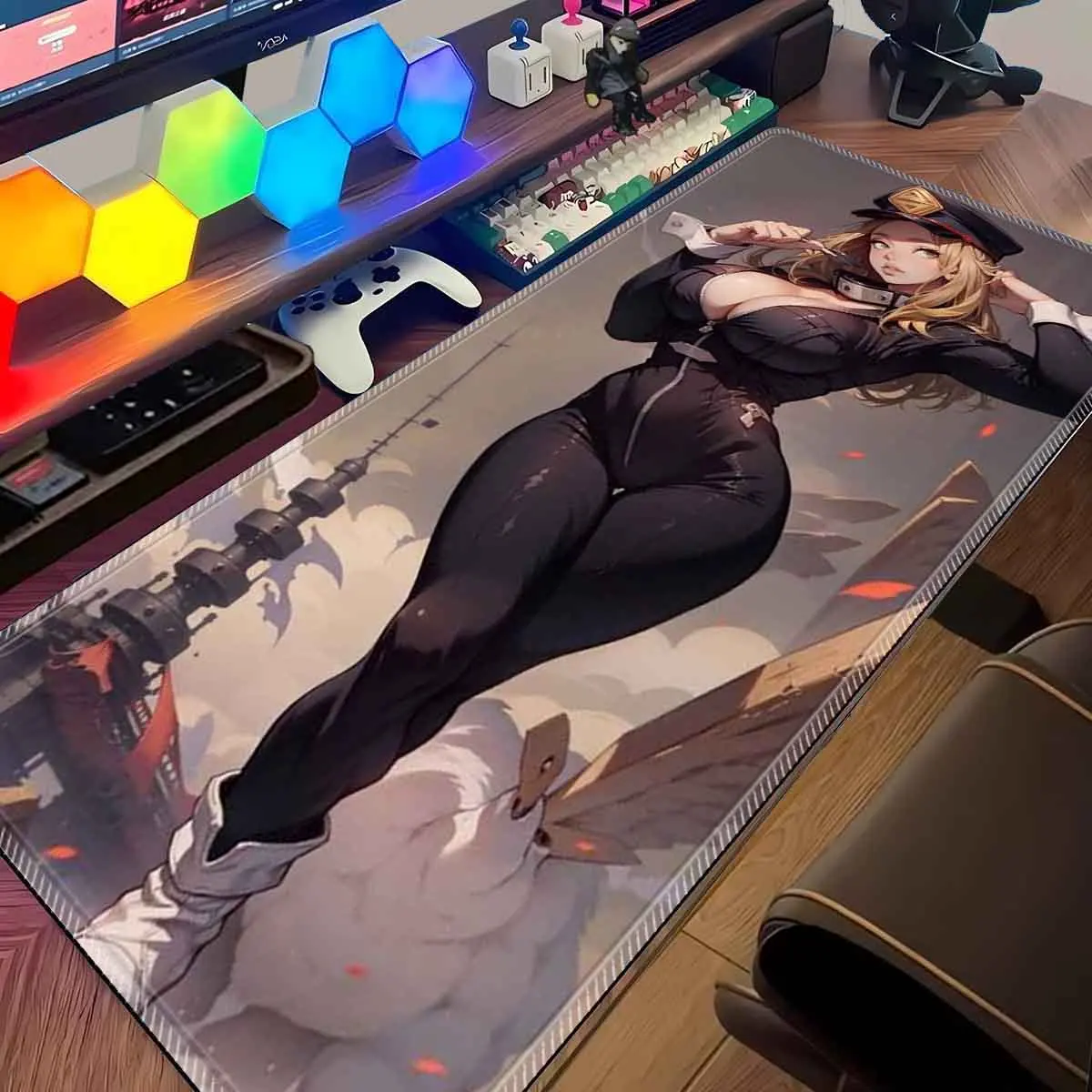 

Overwatched My H_Hero A_Academia Mouse Pad Sexy Anime Large Utsushimi Camie Mousepad Kemii Pad Non-Slip Keyboard Mouse Mat XXL