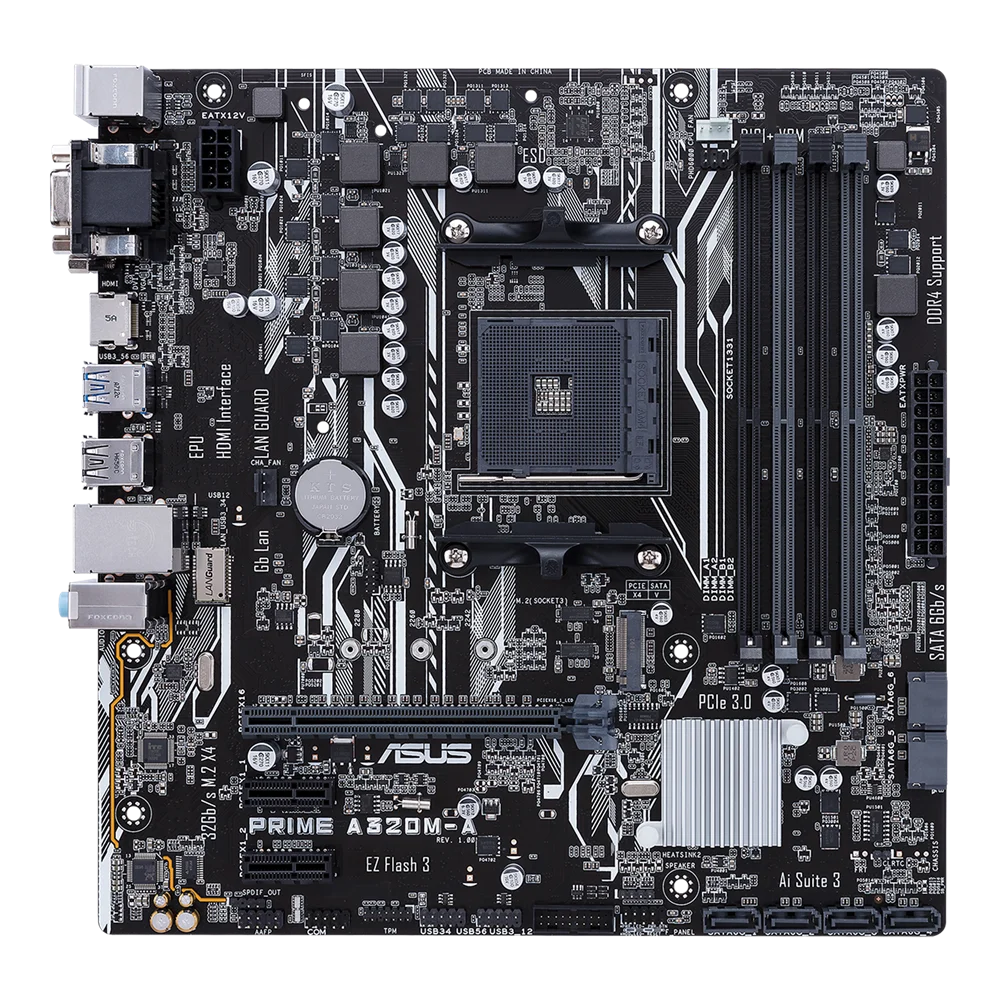 اللوحة الأم ASUS PRIME A320M-A AM4 A320M DDR4 32GB M.2support Ryzen 5 5600 Ryzen 7 5700 Ryzen 5 2600 Ryzen 7 3700 cpu Micro ATX