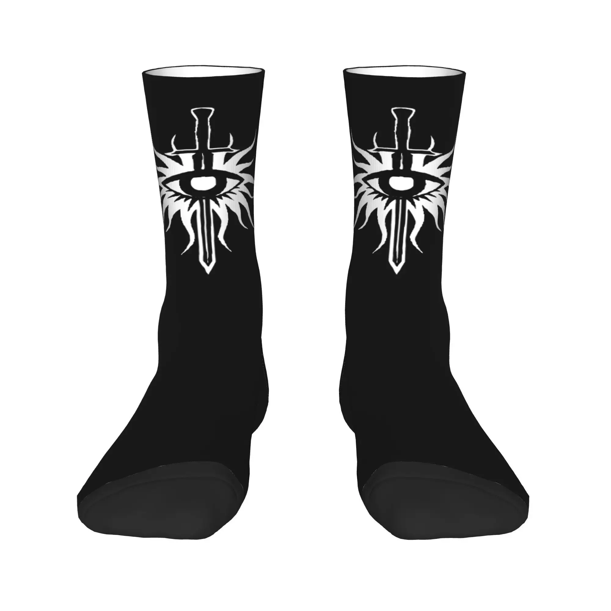 Модные мужские носки, новинка, Skyrim, носки с драконим глазом, женские носки из полиэстера с графическим рисунком, весна-лето, осень-зима