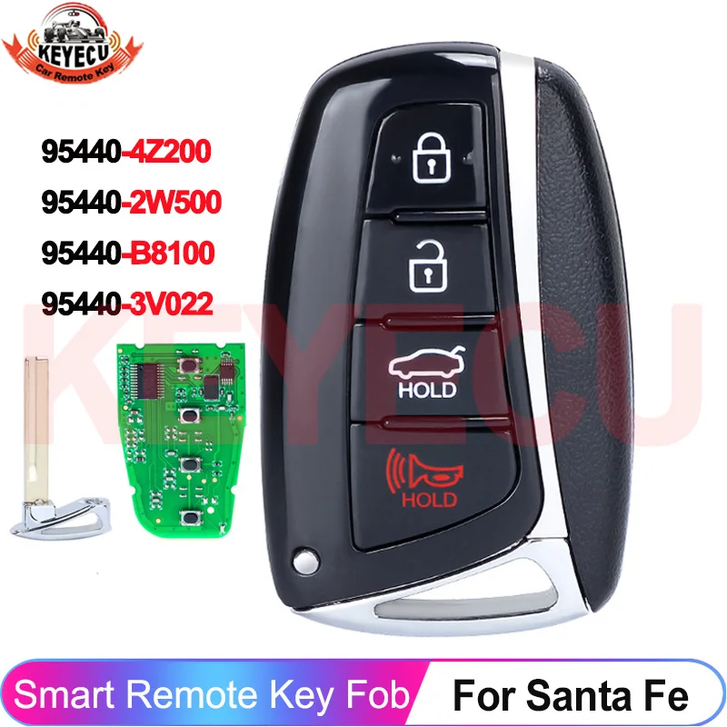 Smart 95440-4Z200 SY5DMFNA04 95440-B8100 95440-2W500 For Hyundai Santa Fe 2013 2014 2015 2016 2017 2018 Remote Key 95440-3V022