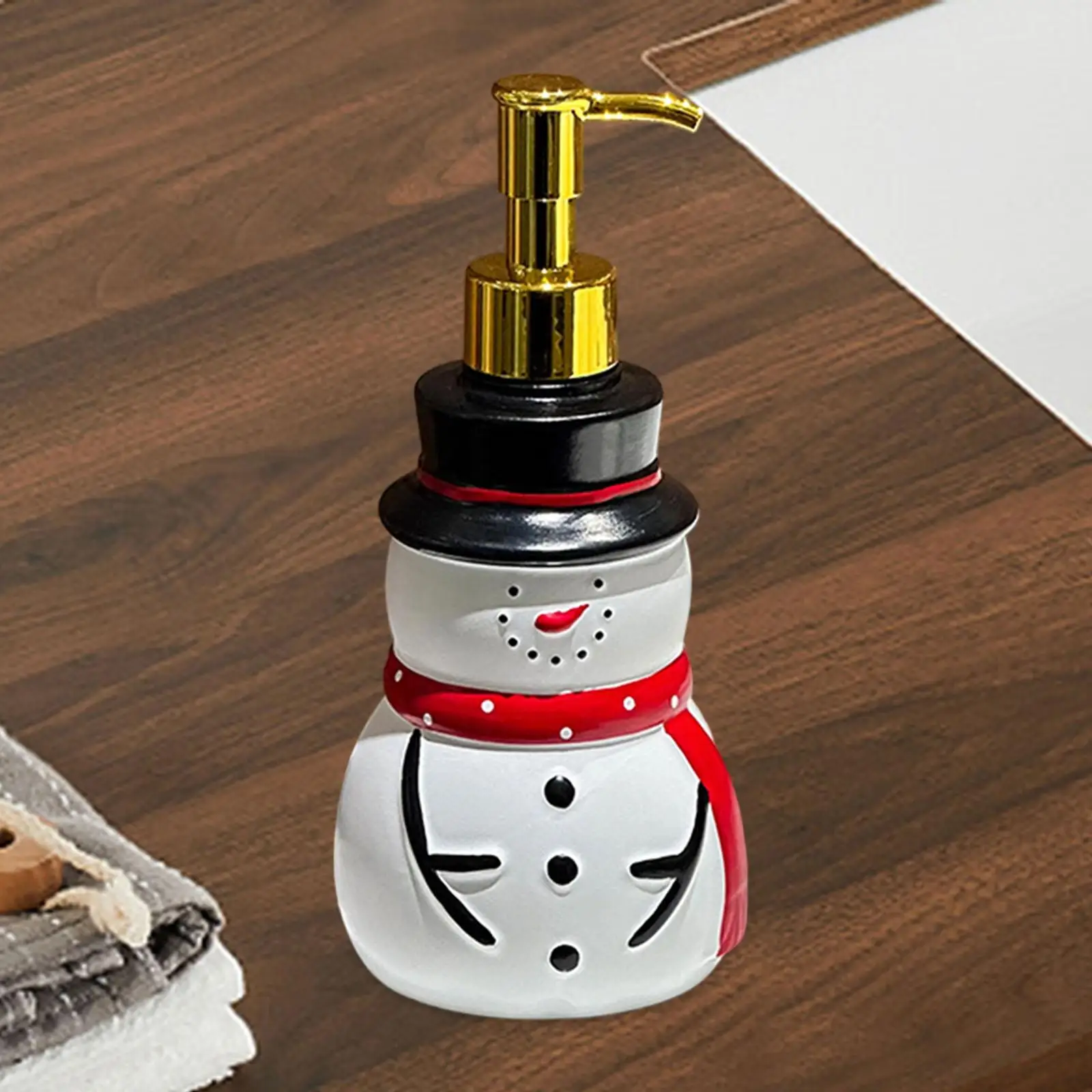 

Диспенсер для мыла из смолы, многоразовый, для мытья рук, рождественское украшение, аксессуар для ванной комнаты и прачечной