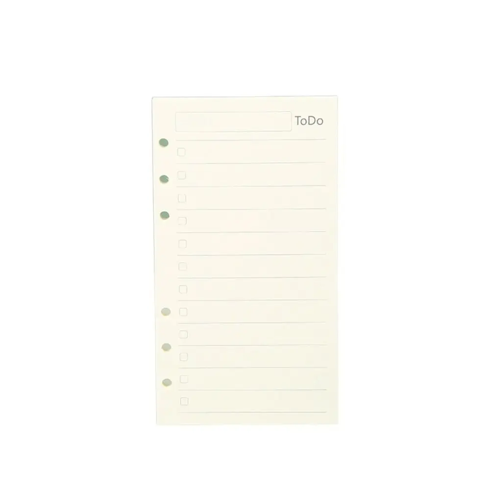 45Sheet Loose-Leaf Notebook Refill Paper Line Grid Refill Spiral Binder A5 A6 A7 Inner Refill Paper Paper Stationery 6-hole